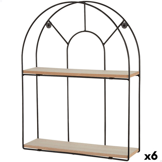 Shelves Max Home Iron MDF Wood 35 X 45 X 10 CM (6 Units)-0