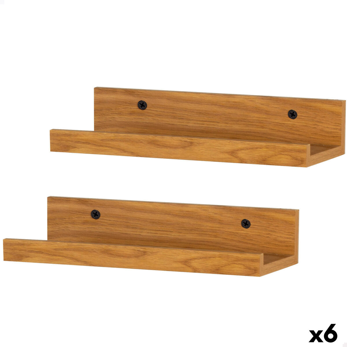 Shelves Max Home MDF Wood 25 X 5 X 10 CM (6 Units)-0