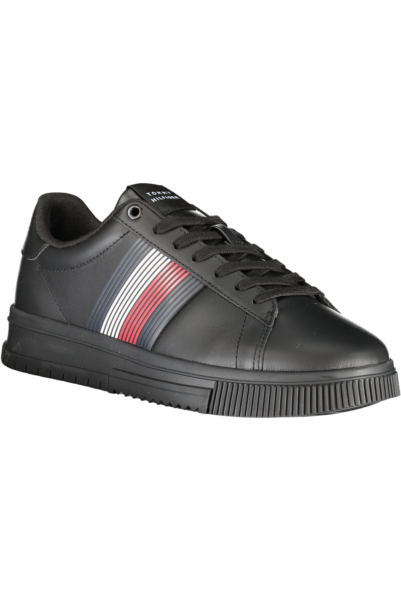 TOMMY HILFIGER BLACK MEN'S SPORTS SHOES-1