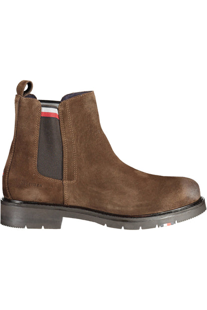 TOMMY HILFIGER BROWN MEN'S BOOTS SHOES-0