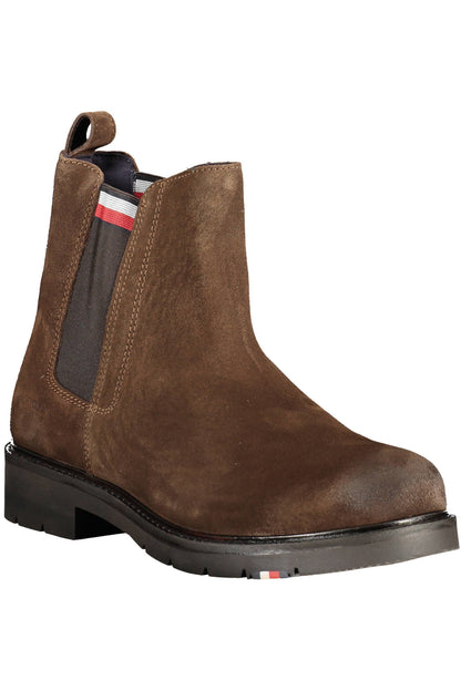 TOMMY HILFIGER BROWN MEN'S BOOTS SHOES-1