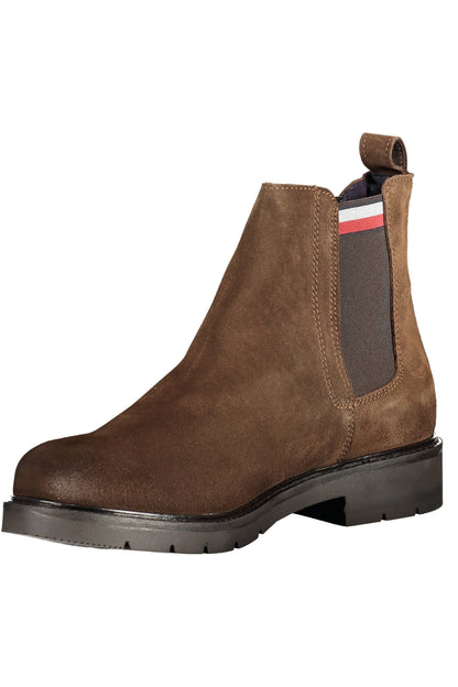 TOMMY HILFIGER BROWN MEN'S BOOTS SHOES-2