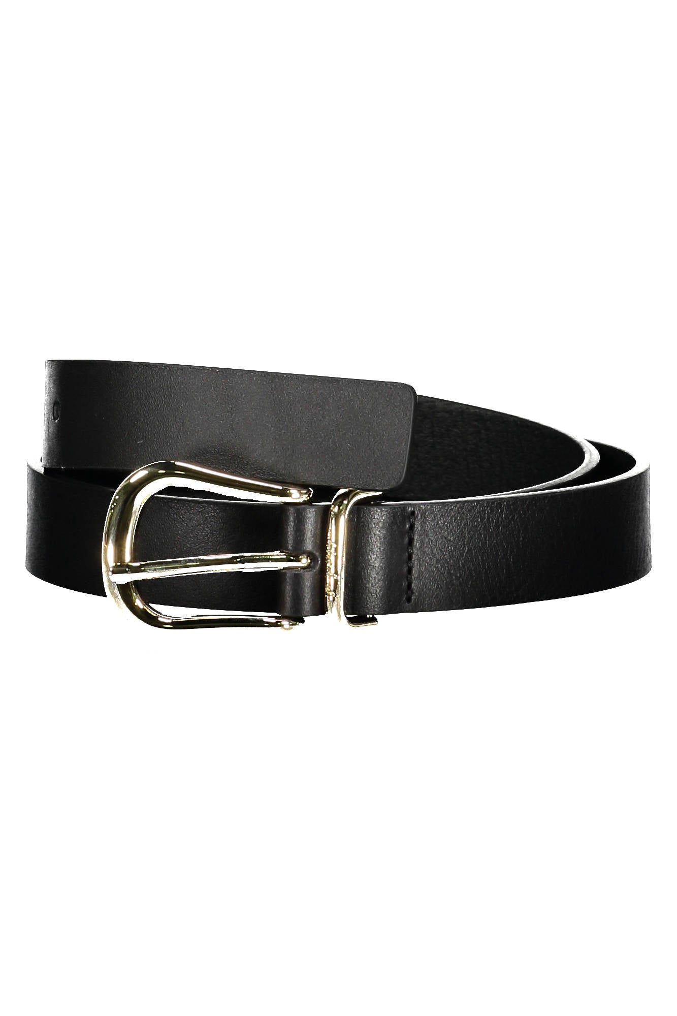 TOMMY HILFIGER LEATHER BELT WOMEN BLACK-0