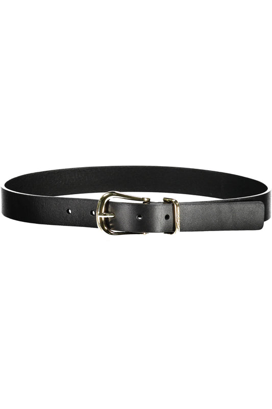 TOMMY HILFIGER LEATHER BELT WOMEN BLACK-1