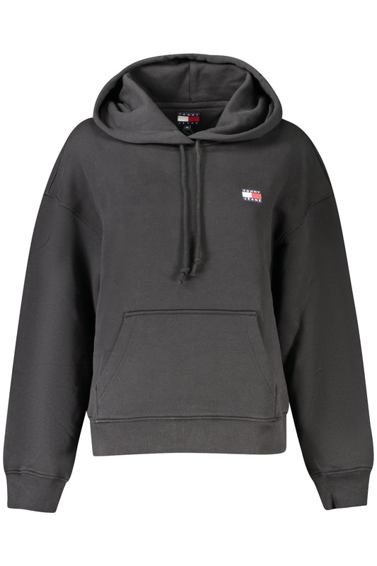 TOMMY HILFIGER SWEATSHIRT WITHOUT ZIP WOMEN BLACK-0