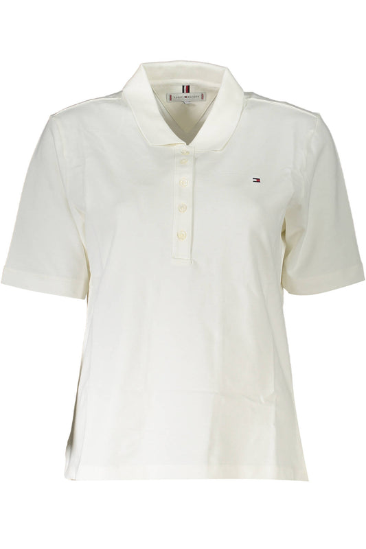 TOMMY HILFIGER POLO SHORT SLEEVE WOMEN WHITE-0