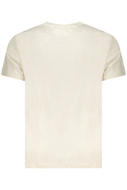 TOMMY HILFIGER SHORT SLEEVE T-SHIRT MEN BEIGE-1