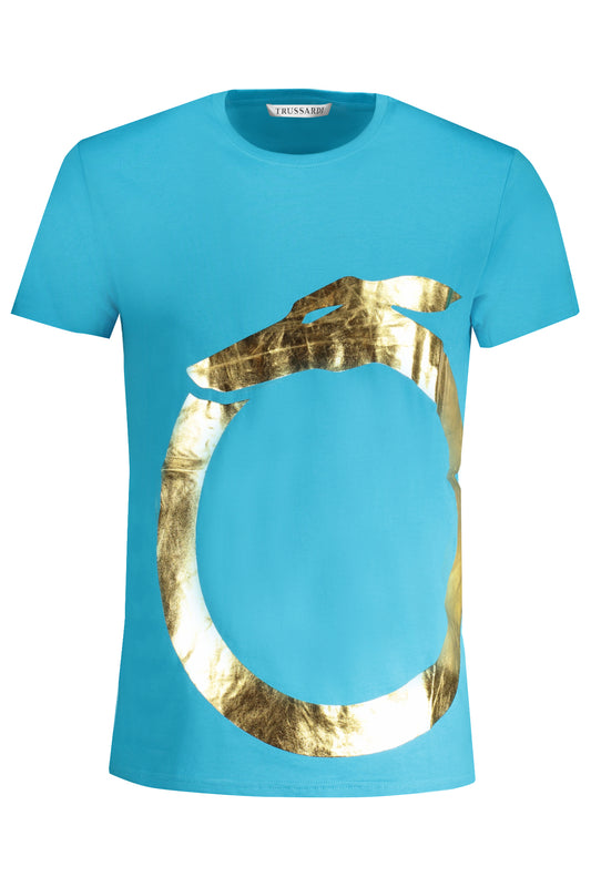 TRUSSARDI MEN'S SHORT SLEEVE T-SHIRT BLUE-0