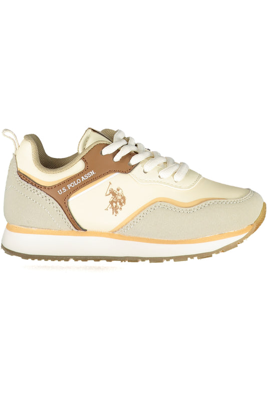 US POLO ASSN. BEIGE CHILDREN'S SPORTS SHOES-0