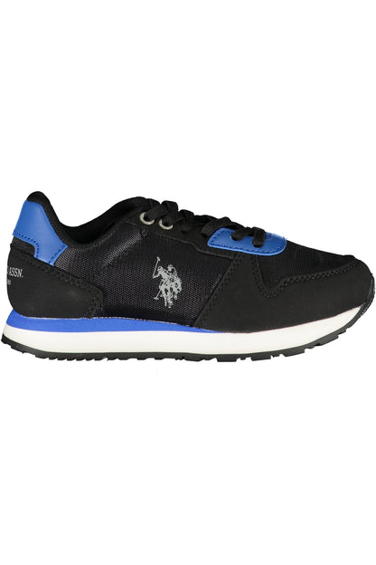US POLO ASSN. BLACK CHILDREN'S SPORTS SHOES-0