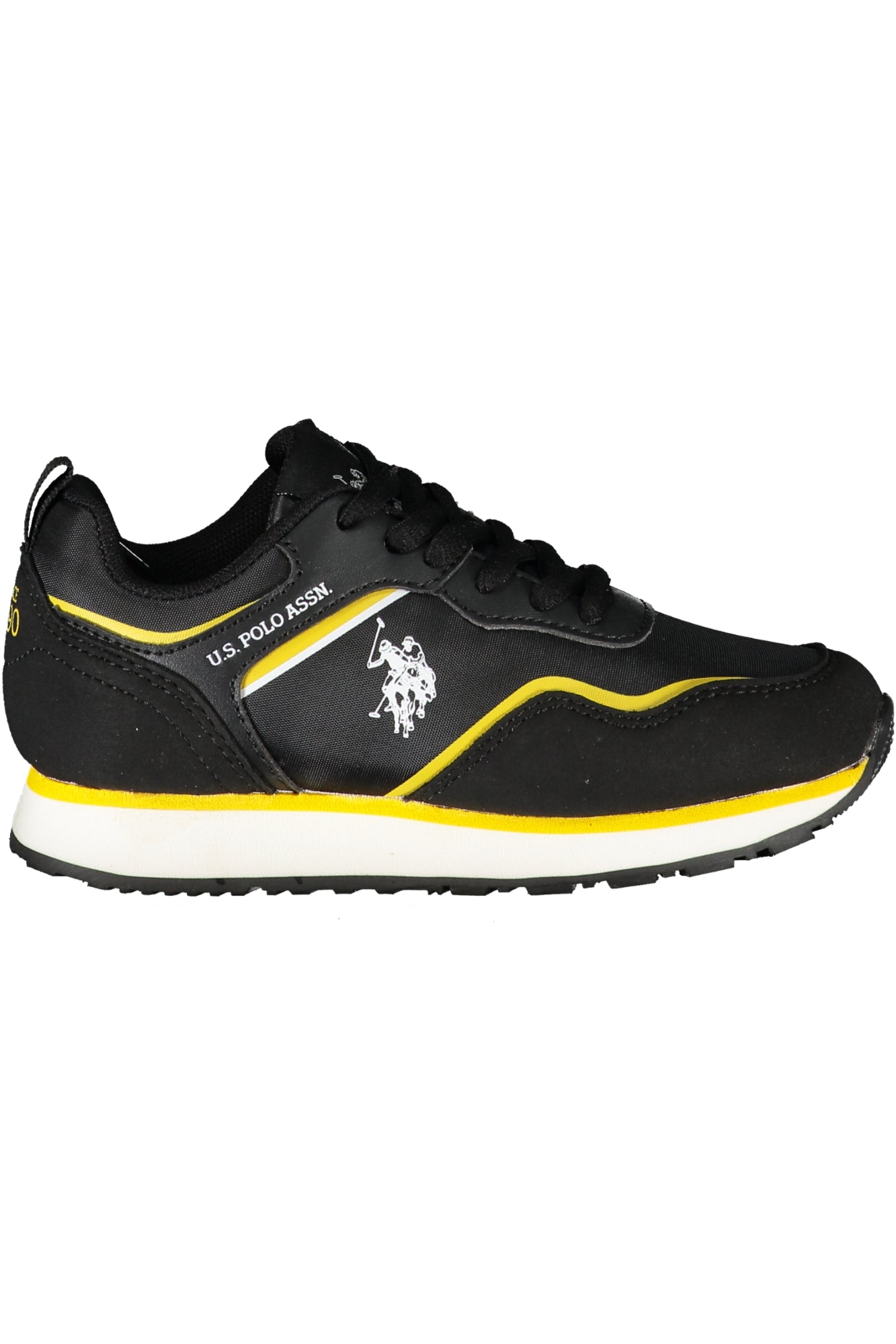 US POLO ASSN. BLACK CHILDREN'S SPORTS SHOES-0