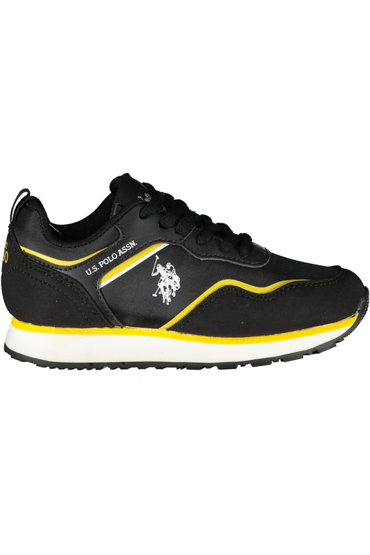 US POLO ASSN. BLACK CHILDREN'S SPORTS SHOES-0
